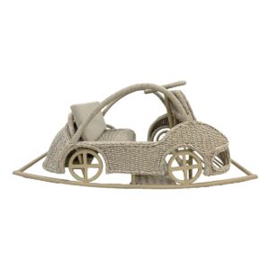 Outdoor cat furniture, handcrafted rattan classic car