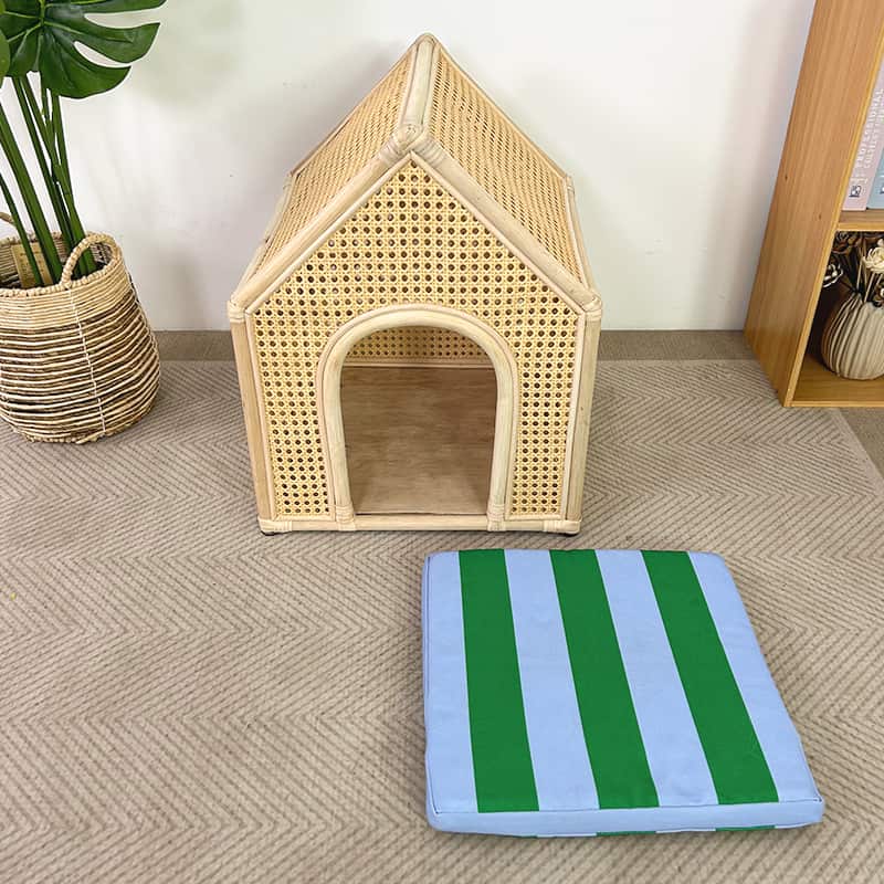 Dog kennel for puppy- Rattan pet nest - Image 5
