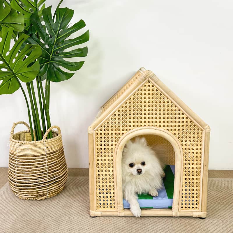 Dog kennel for puppy- Rattan pet nest - Image 2