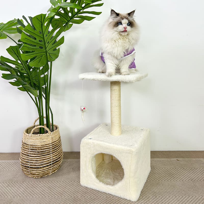 White cat tree for large cats - Image 2
