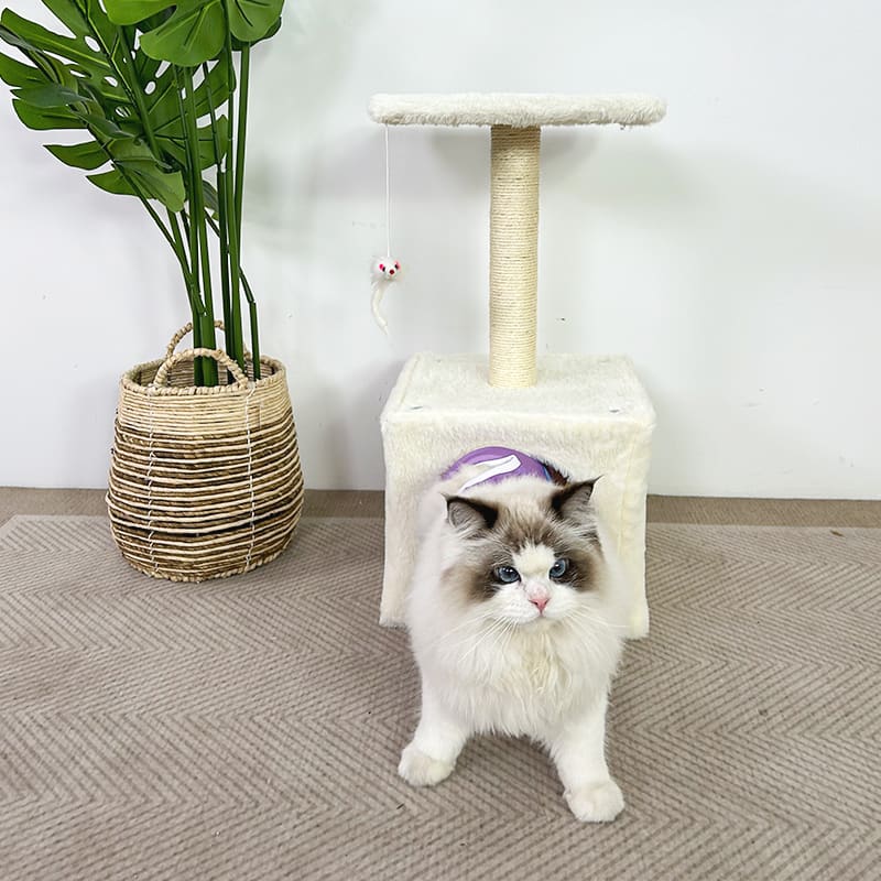 White cat tree for large cats - Image 3