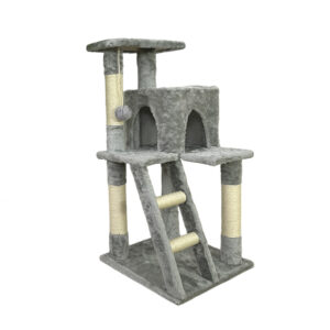 Grey cat trees and towers -  elevated cat bed
