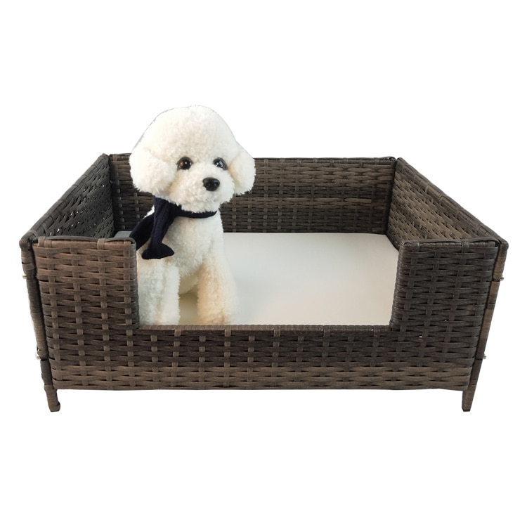 Rattan dog and cat beds - big cat furniture sofa