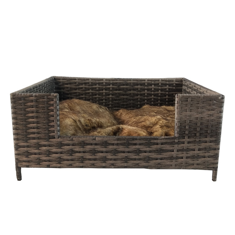 Rattan Pet Bed - Wicker Dog Sofa for Doggy and Cat - Image 5