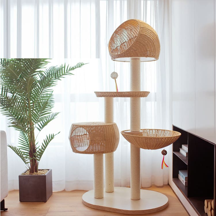 Cat tree with Scratching Posts, Perch, Dangling Balls - Image 3
