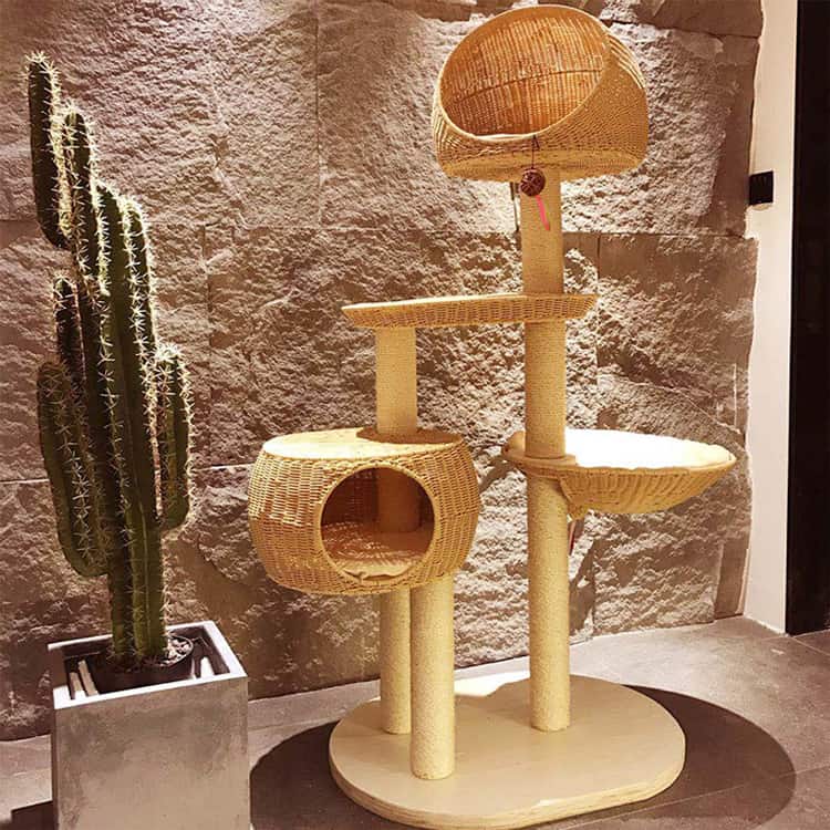Cat tree with Scratching Posts, Perch, Dangling Balls - Image 2