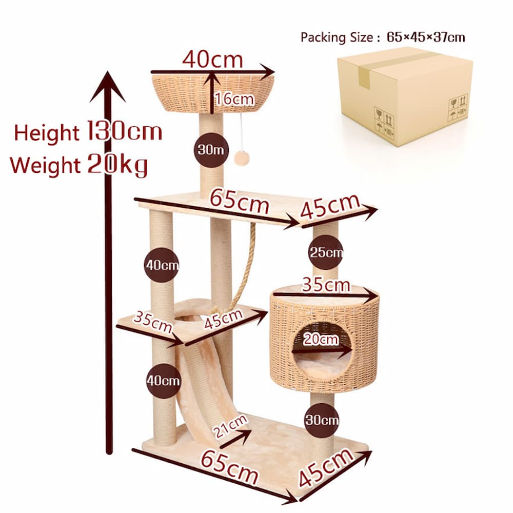 Large cat tree tower,cat tree scratching post - Image 5
