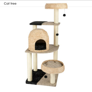 Wooden cat tree for large cats