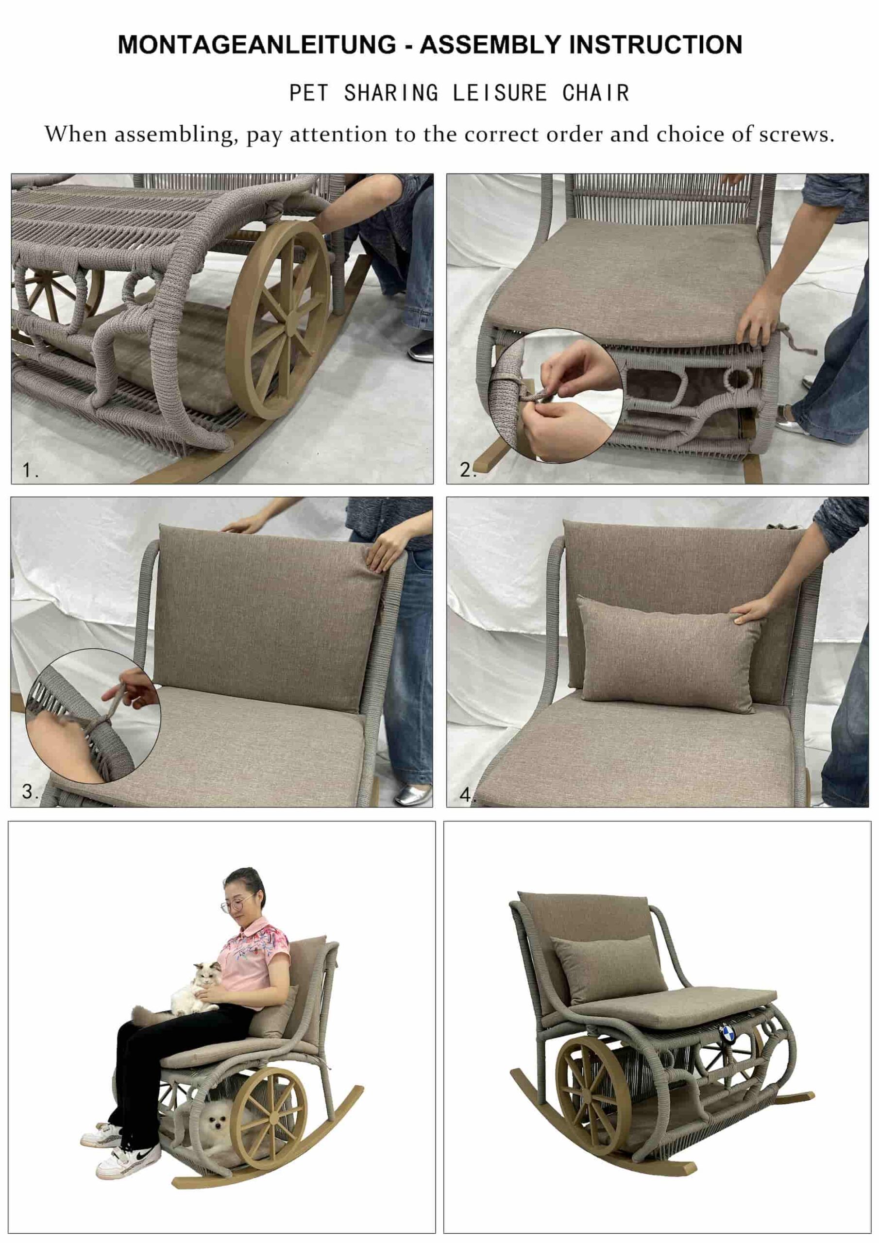 Outdoor cat furniture, New Woven Chairs - Image 6