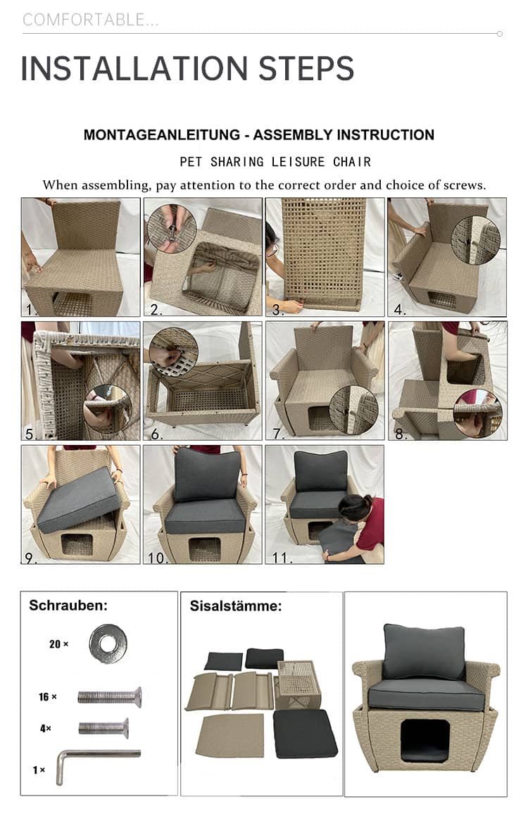 Pet beds for cats, outdoor furniture Chair - Image 7