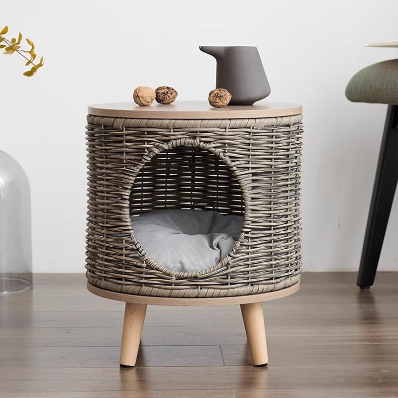 Multi-functional pet furniture stool cat bed