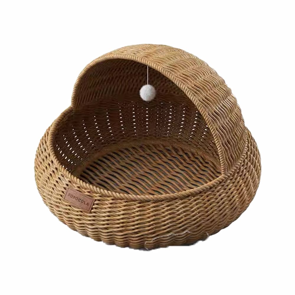 Rattan cat basket bed - Image 4