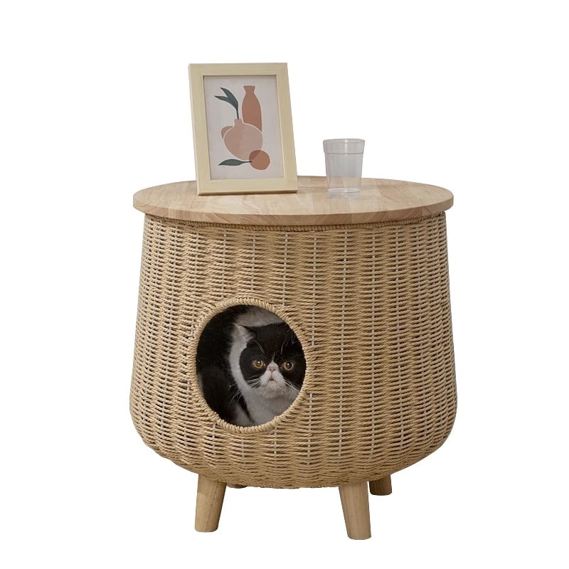 Wooden cooling cat bed furniture