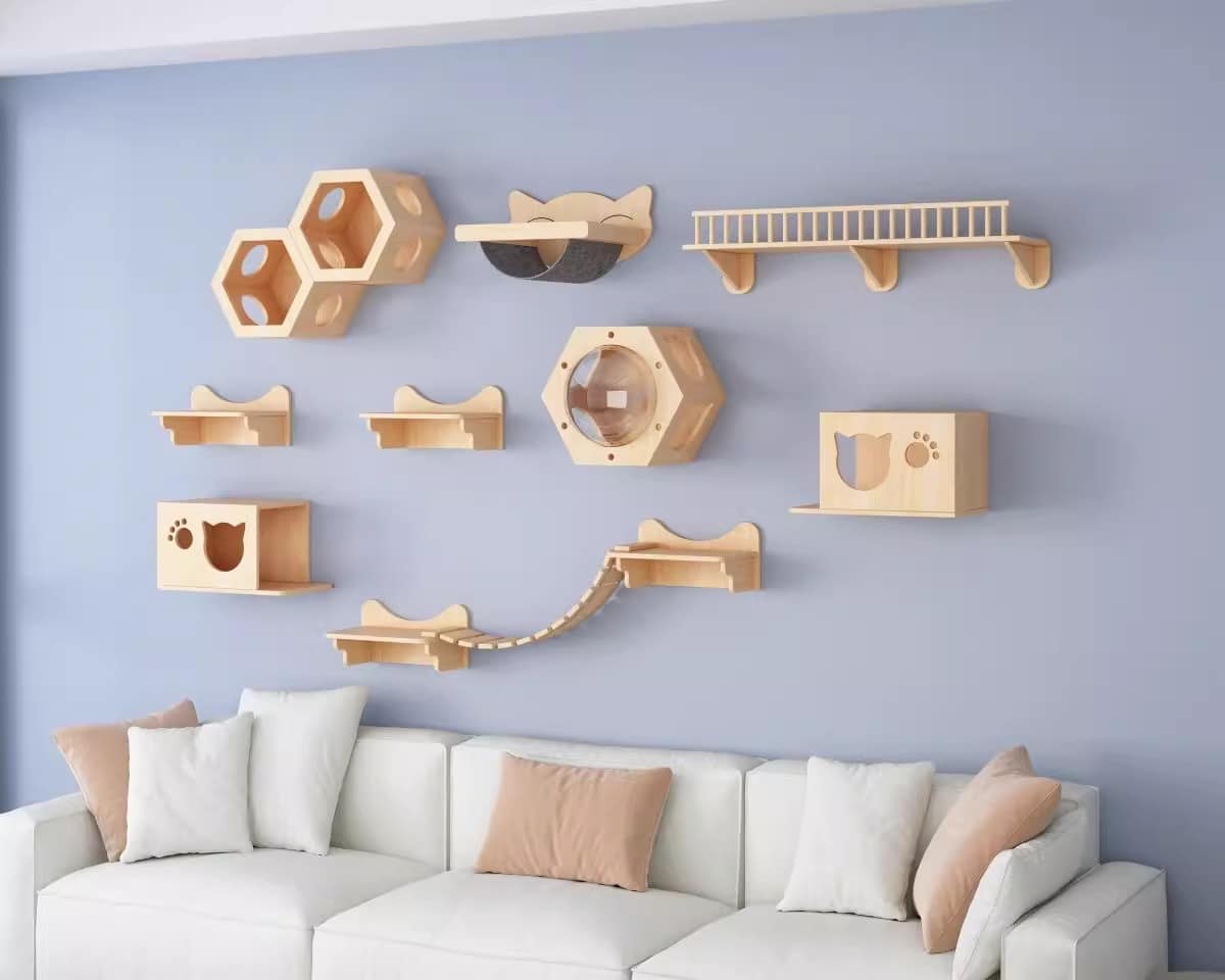 Cat Wall Shelves for Cat Sleeping Playing Climbing - Image 4