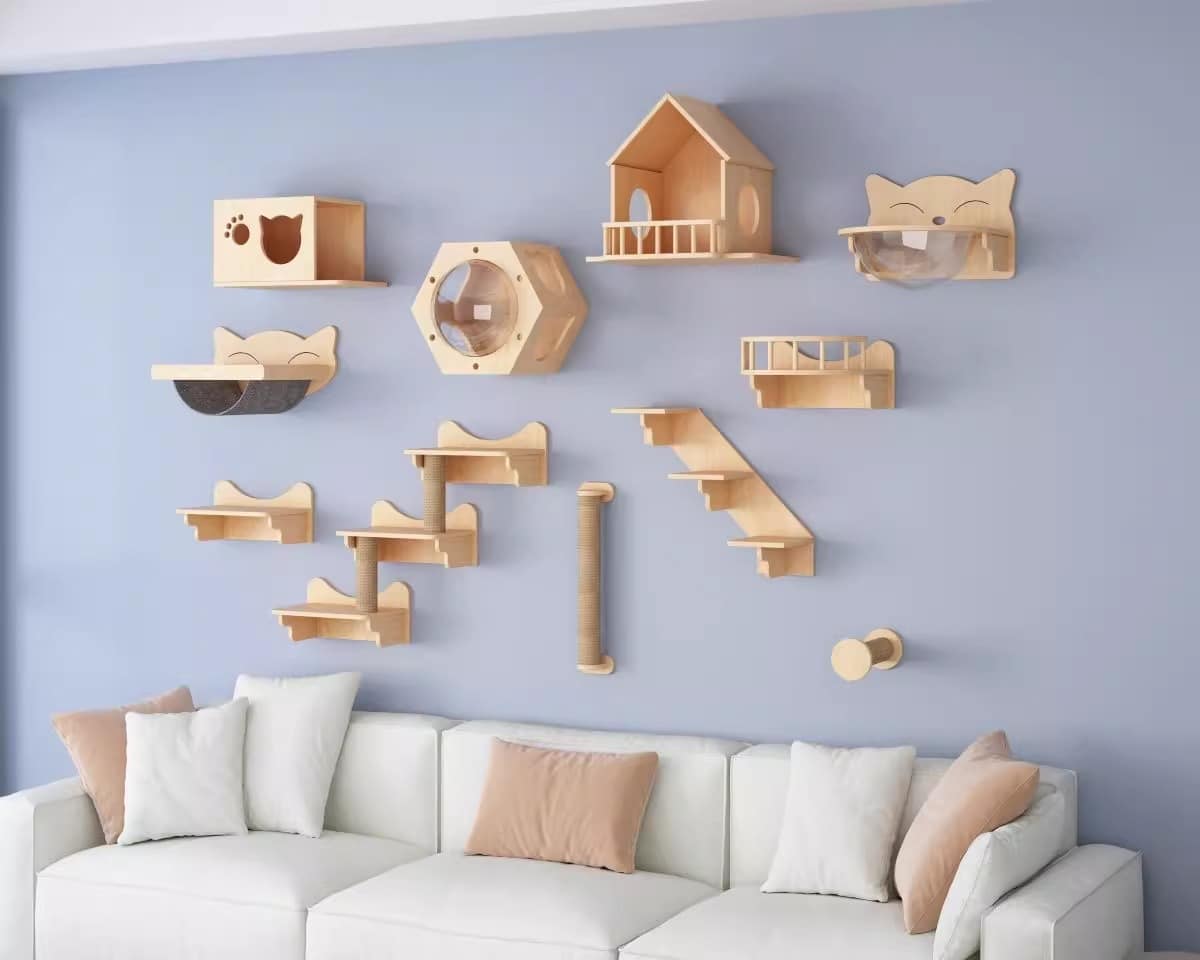 Cat Wall Shelves for Cat Sleeping Playing Climbing - Image 3