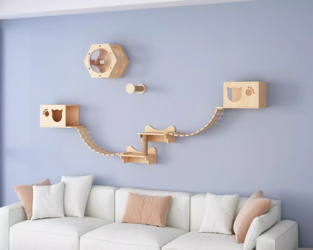 Cat Wall Shelves for Cat Sleeping Playing Climbing - Image 2