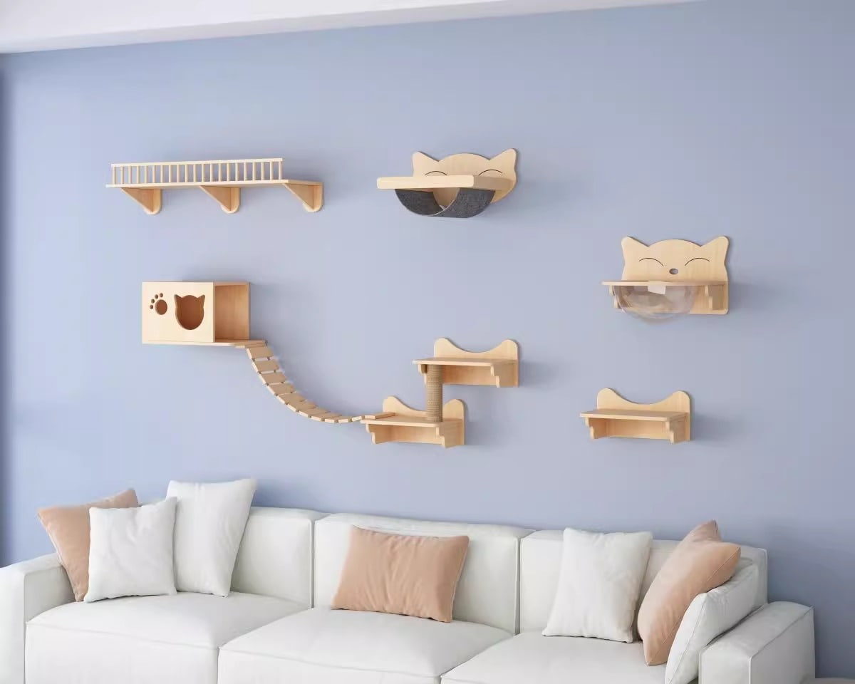 Cat Wall Shelves for Cat Sleeping Playing Climbing