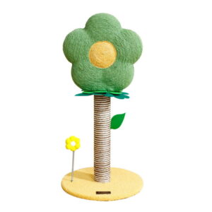Flower shaped cat scratching post