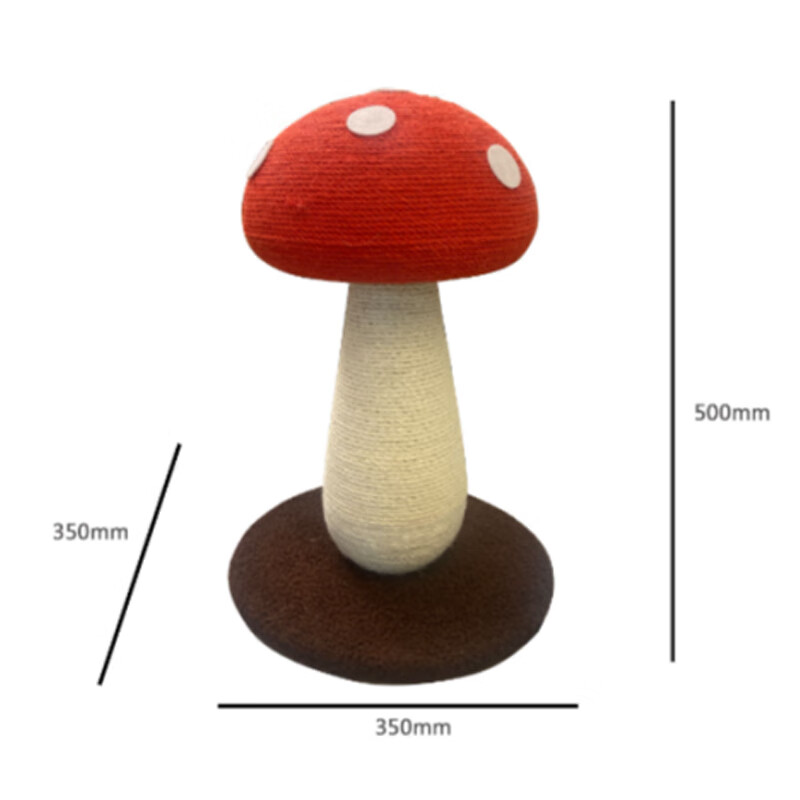Mushroom shaped cat tree scratching post - Image 4