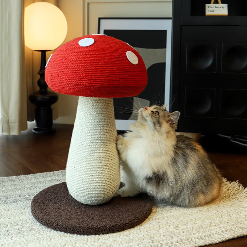Mushroom shaped cat tree scratching post - Image 3