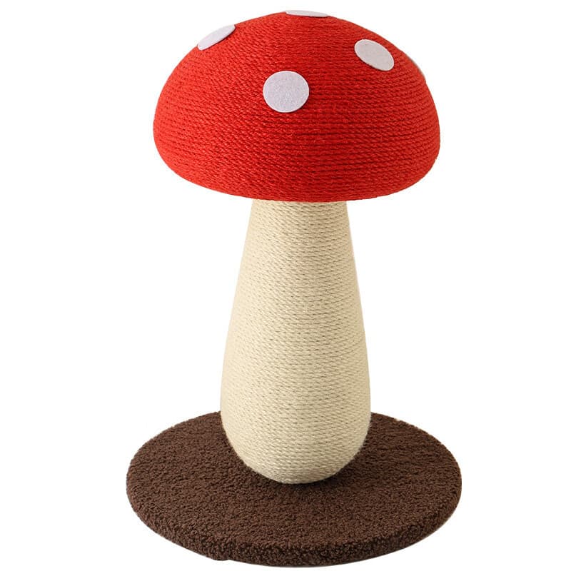 Mushroom shaped cat tree scratching post