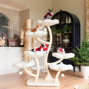 Giant cat tree with perch