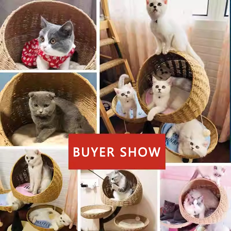 Cat climbing frame cat house climbing frame woven cat house - Image 2