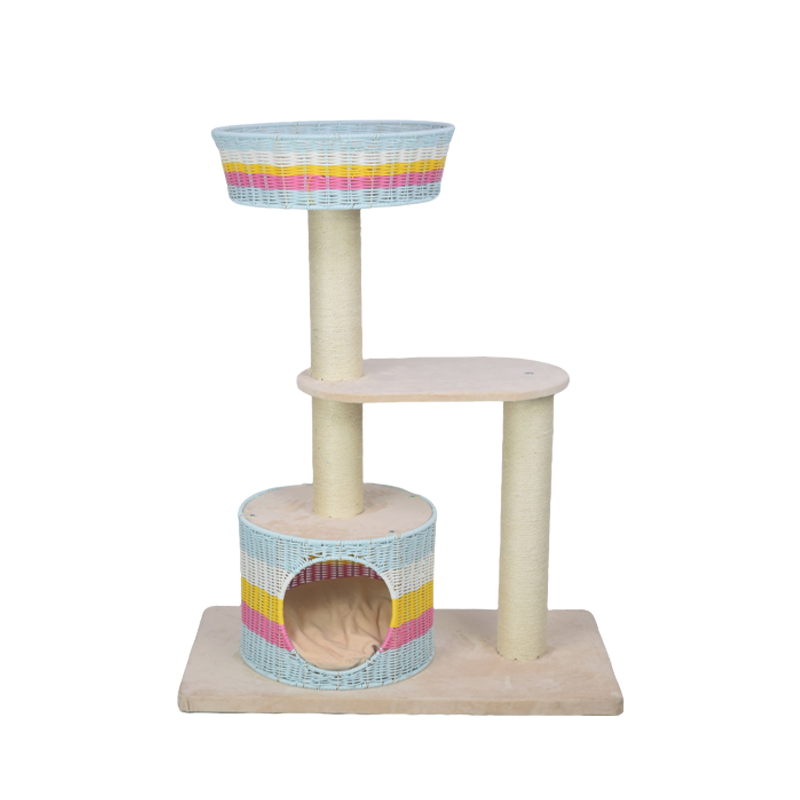 Factory direct hand-woven Cat nest all-in-one cat tree cat furniture people cat room