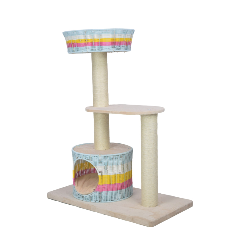 Factory direct hand-woven Cat nest all-in-one cat tree cat furniture people cat room - Image 3