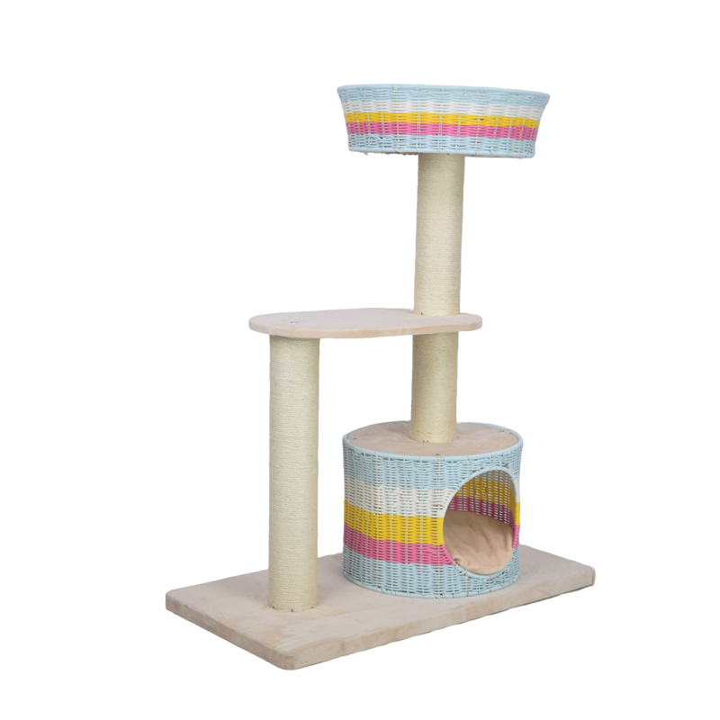 Factory direct hand-woven Cat nest all-in-one cat tree cat furniture people cat room - Image 2
