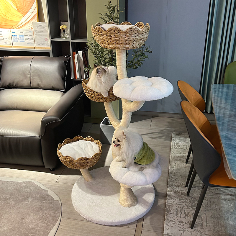 Hand-woven  climbing frame large three-dimensional indoor luxury climbing cat frame cat tree cat nest - Image 3