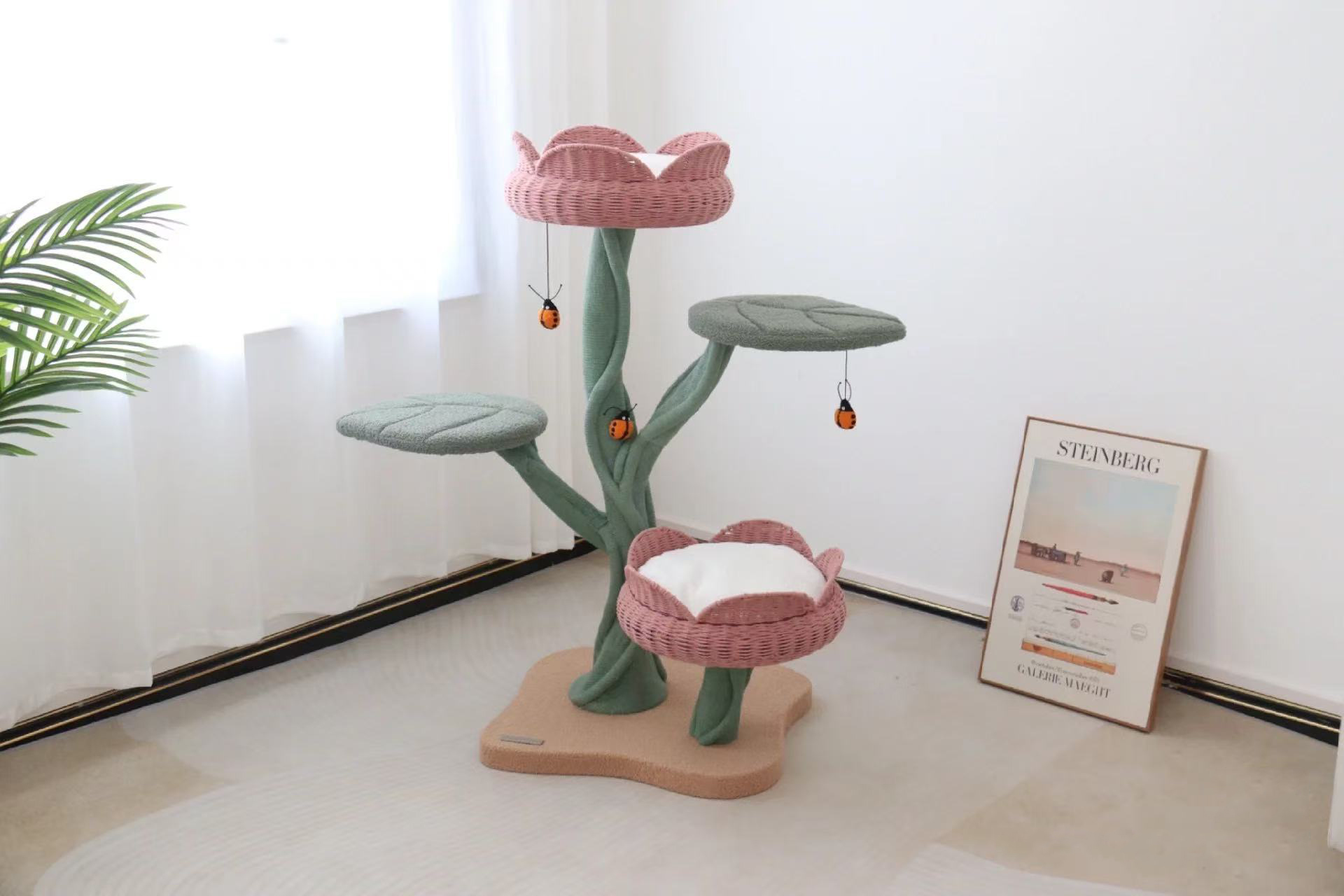 Tulip Design Cute Cat Climbing Frame Cat Nest Pet Supplies Cat Dwarf Cat Claw Grinder Cat Scratcher - Image 7