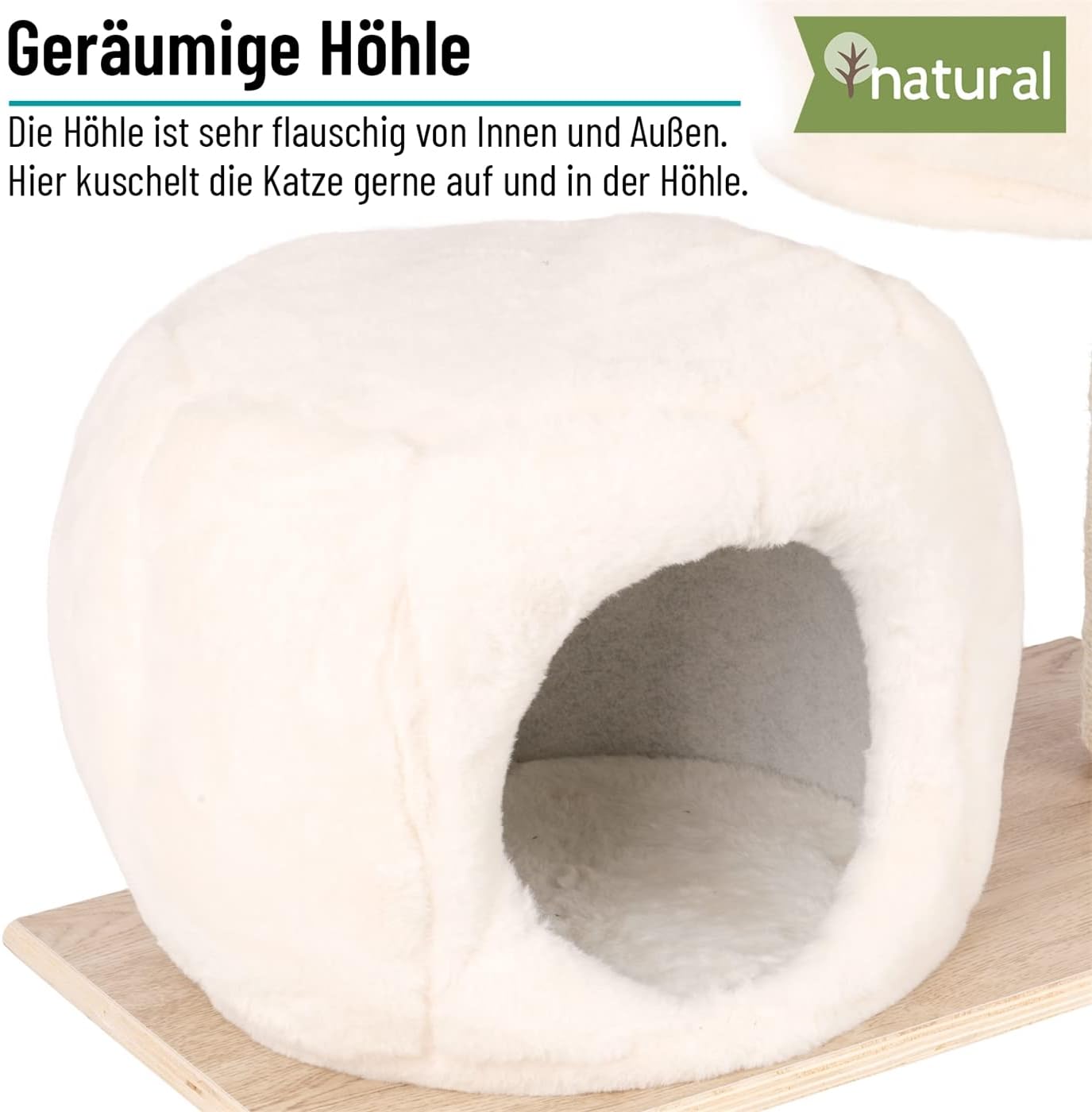 Durable cat tree and scratching post, cat house, solid wood cat house - Image 6