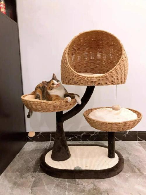 Cat climbing frame cat house climbing frame woven cat house - Image 4