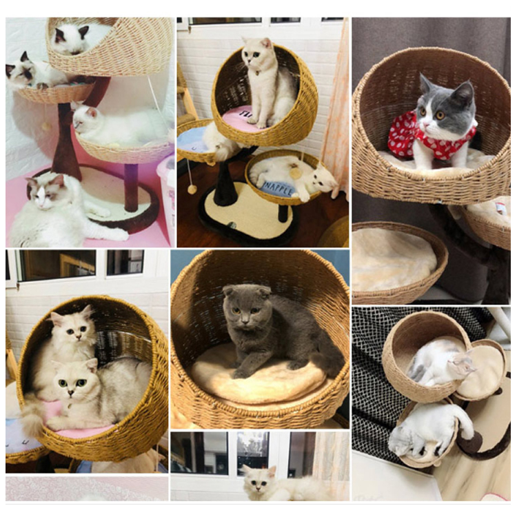 Cat climbing frame cat house climbing frame woven cat house - Image 7